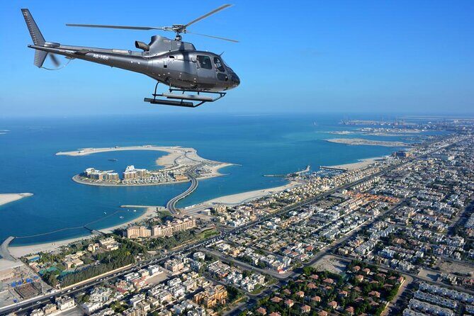 Dubai Helicopter The Vision Tour – 22 Min - The Burj Al Arab angle: sail-shaped and floating-from-the-air scale