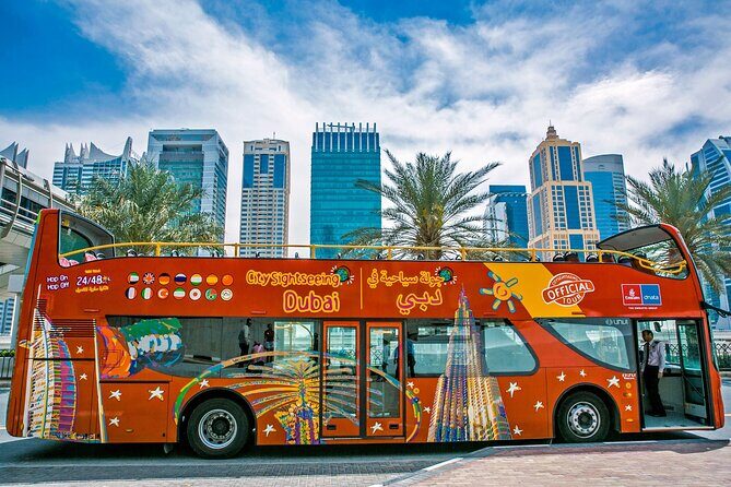 Dubai HOHO Bus Tour, Dhow Cruise & Lost Chambers Aquarium Options - Red Route: Dubai Mall to Dubai Frame (about 80 minutes on the clock)