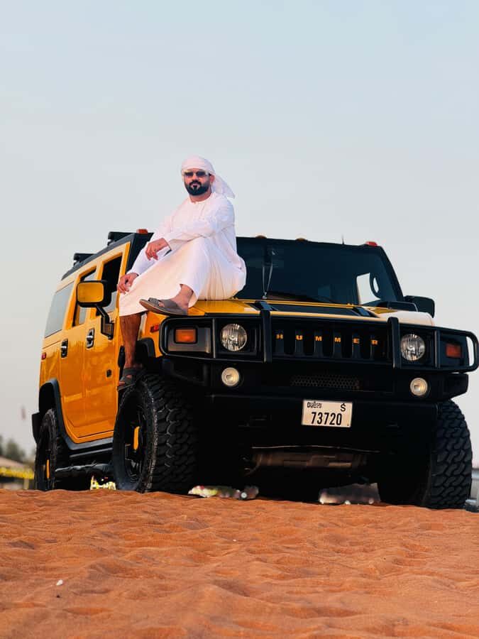 Dubai Hummer Safari Adventure & Traditional Dress Photoshoot - Premium air-conditioned camp dinner, hookah seating, and what’s actually included