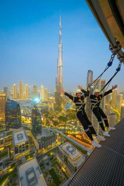 Dubai Iconic Burj Khalifa + Aquarium + Sky Views Ticket - Sky Views Observatory with Glass Slide: Thrill Views and a Reality Check on Rules