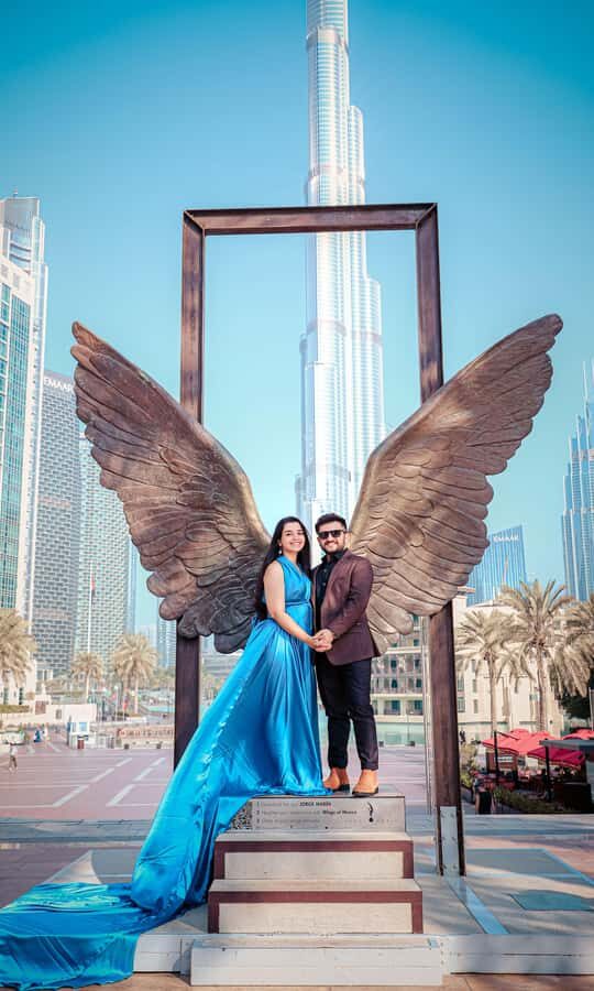 Dubai: Iconic Burj Khalifa Pre-Wedding Photoshoot - How Posing Feels Different When You Get Real Guidance