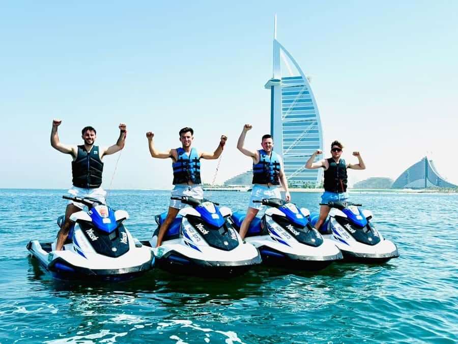 Dubai: Jet Ski Tour of Burj Al Arab & Atlantis the Palm - Burj Al Arab from the sea: the “wow” stop