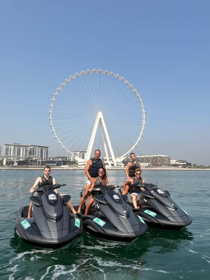 Dubai: Jet Ski Tour To Dubai marina, JBR - Safety Gear: Goggles, Life Jackets, Lockers, and Showers