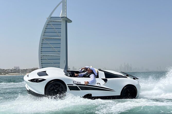 Dubai Jetcar Ride 30 Min + Burj Al Arab View + Free Snacks - Where You’ll Meet at Day and Night Watersport (Jumeira to Umm Suqeim)
