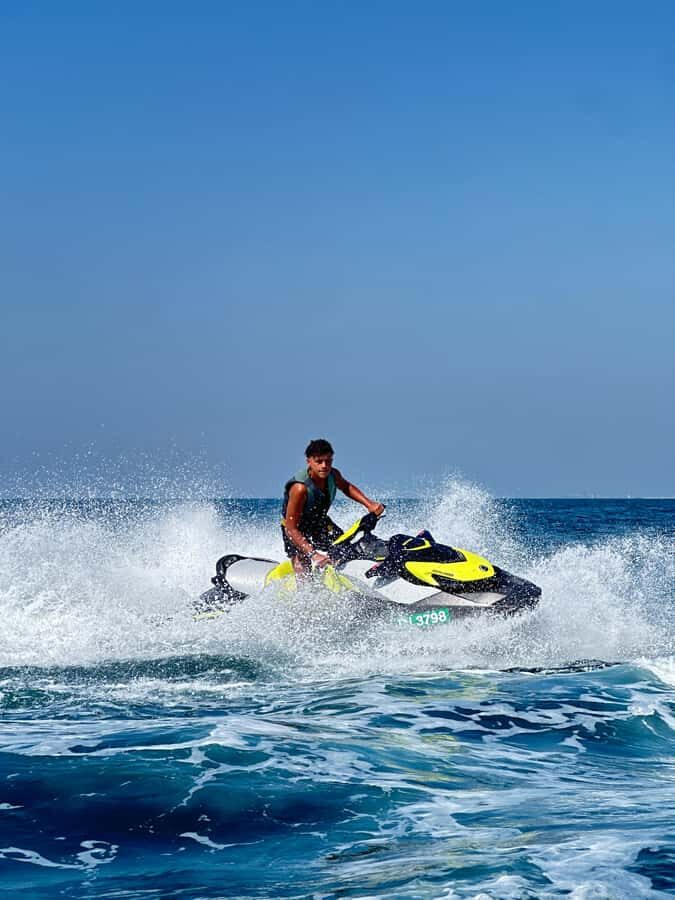 Dubai: Jetski Tour to Dubai Eye, JBR, Palm & Burj Al Arab - Bluewaters Island Stop: Dubai Eye Without the Crowds Feeling