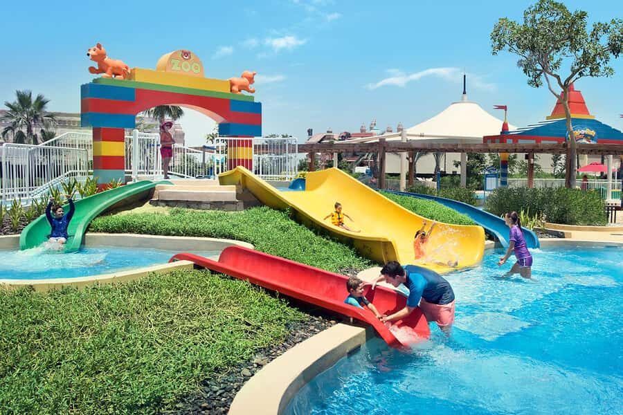 Dubai: LEGOLAND® Water Park Entry Ticket - The headline rides: Red Rush, Slide Racers, and Twin Chaser
