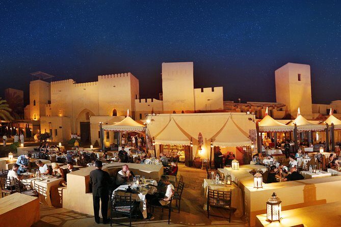 Dubai: Luxury Desert Fortress Dinner, Camel Ride & Live Shows - Camel Rides, Henna Art, Falcons, and Souq Time