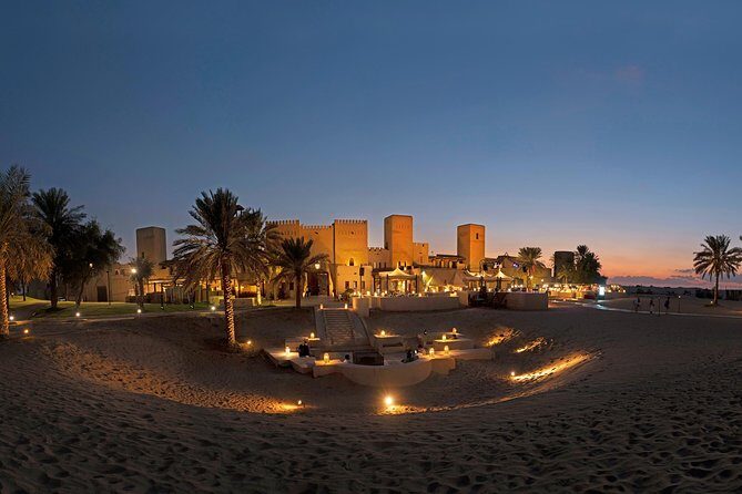 Dubai: Luxury Desert Fortress Dinner, Camel Ride & Live Shows - Live Shows: Belly Dancing, Tanoura, and Fire