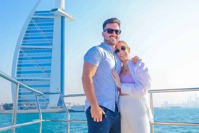 Dubai Luxury Yacht Tour with Live BBQ & Drinks - Palm Jumeirah and the shoreline that screams iconic