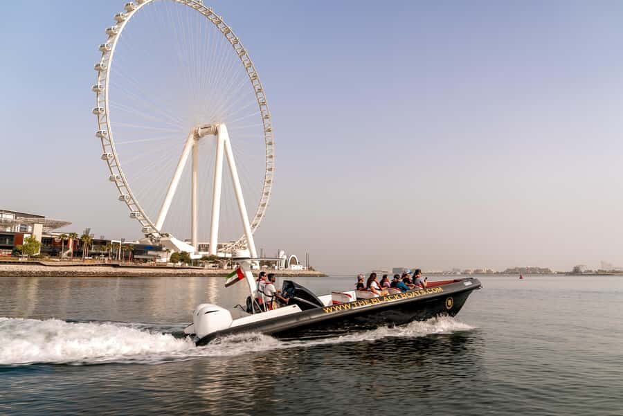 Dubai Marina: 1-Hour Luxury Sightseeing Speedboat Tour - Entering The Black Boats: where the tour actually starts