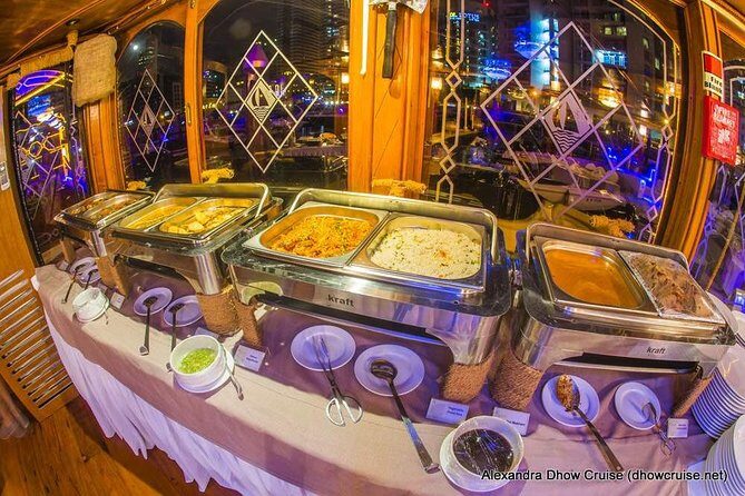 Dubai Marina Dhow Dinner Cruise with Transfers - The buffet dinner: what’s included, what to expect, and how to pace it
