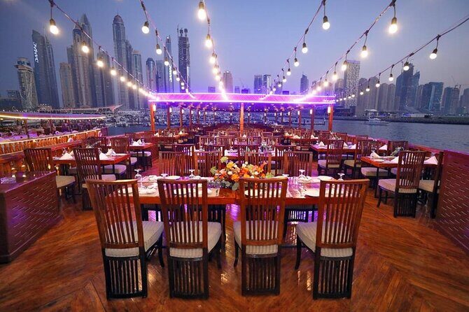 Dubai Marina Luxurious Dhow Cruise Dinner International Buffet - Bluewaters and Ain Dubai: the biggest “selfie magnet” zone