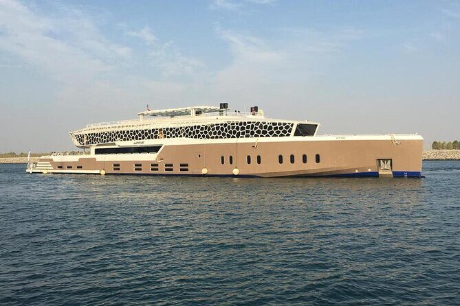Dubai Marina Luxury Cruise w/ 5 Star Buffet Dinner & Transfer - Itinerary in motion: Ain Dubai, Burj Al Arab, Atlantis, and the marina skyline