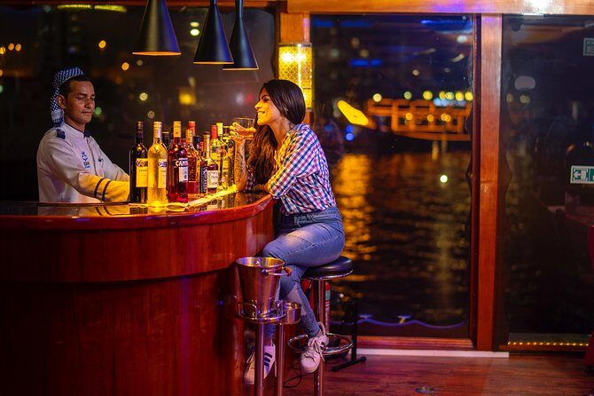 Dubai Marina: Luxury Dhow Dinner Cruise with Hotel Transfer - Entering Dubai Harbour Marina with an Emirati welcome