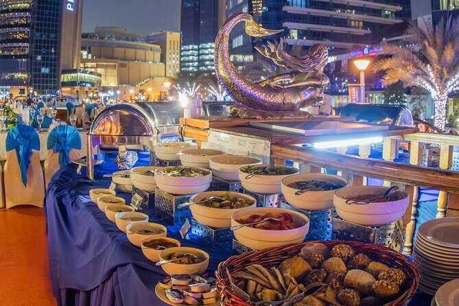Dubai Marina: Luxury Dhow Dinner Cruise with Hotel Transfer - Address Hotel photographer plus Bluewaters and Ain Dubai photos