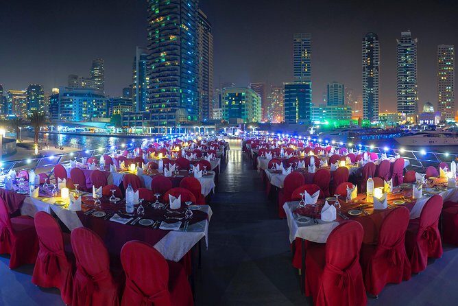 Dubai Marina: Luxury Dhow Dinner Cruise with Hotel Transfer - Music on board: ambiance, volume, and seat choice