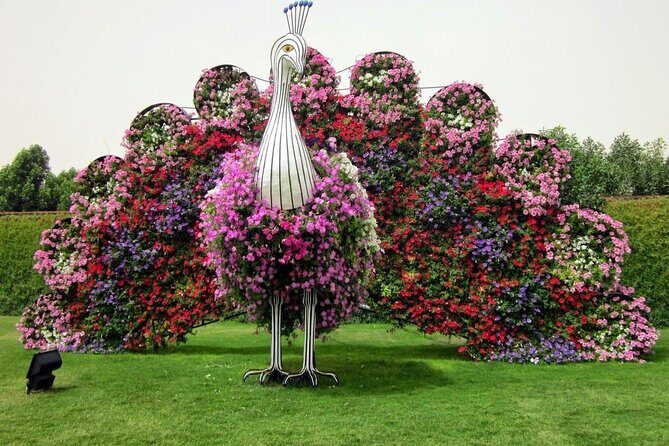 Dubai Miracle Garden Entry Tickets - Smurfs Village and mushroom houses: the family-friendly side