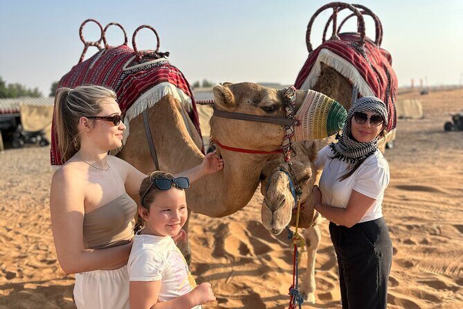 Dubai Morning 4 Seater Buggy Tour Sand Boarding & Camel ride - Sandboarding on Dubai dunes: sliding fun with one sand reality check
