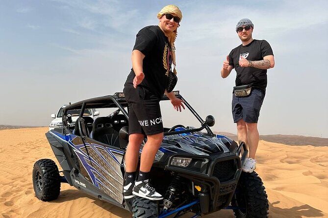 Dubai Morning 4 Seater Buggy Tour Sand Boarding & Camel ride - 4x4 dune bashing: when you want the bigger roller-coaster hit