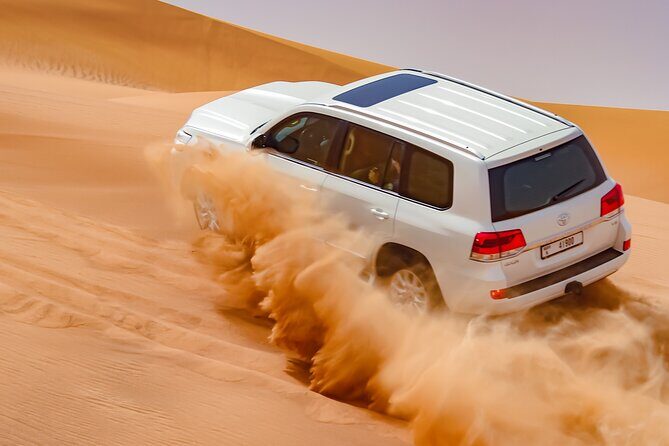 Dubai Morning Evening Desert Safari,Sand boarding and Camel ride - The Optional Quad Bike (ATV): Extra Thrill, Extra Cost