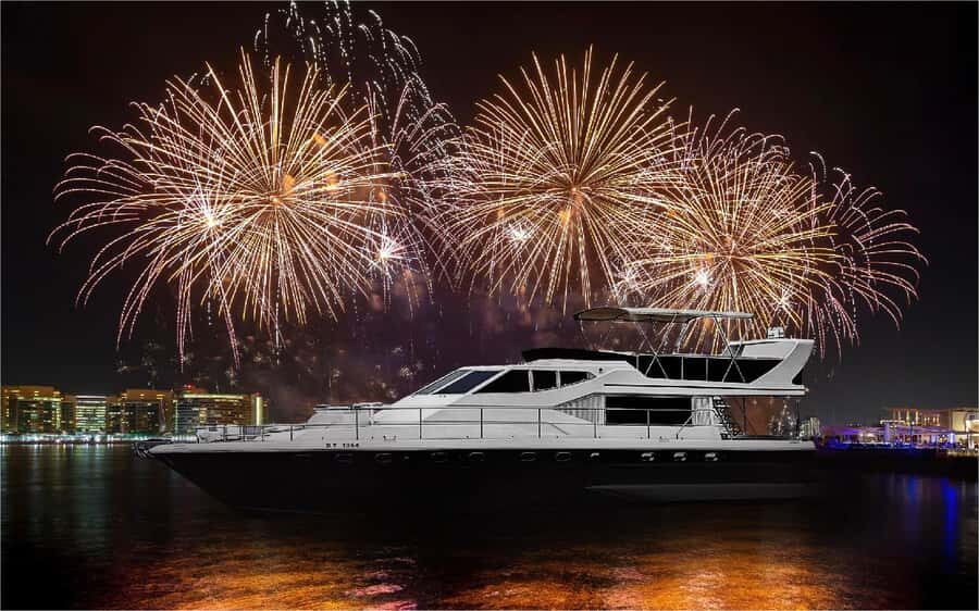 Dubai: New Year Eve Luxury Yacht Fireworks View & BBQ Cruise - Key things to know before you go