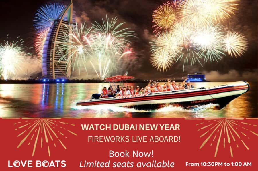 Dubai - New Year's Eve Fireworks show on a Speedboat - Key things to know before you go