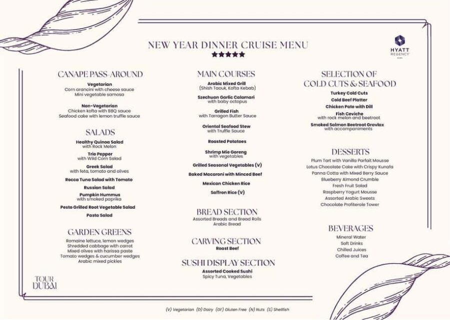 Dubai: New Year's Eve Marina Dhow Dinner Cruise - Onboard Photos: What You Get and How to Think About the Cost