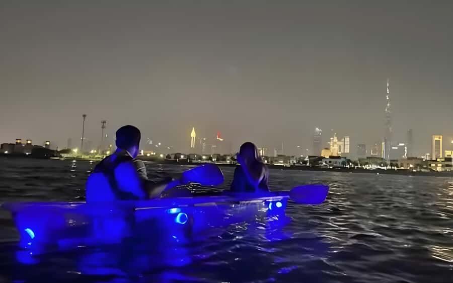 Dubai: Night Kayaking Tour - Jumeirah Bay skyline lights: small details that make photos better
