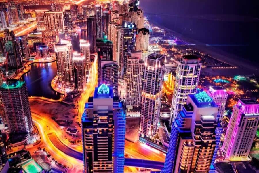 Dubai: Nighttime Guided City Tour by Van & Blue Water Island - Blue Water Island: A Change From Skyline Photos