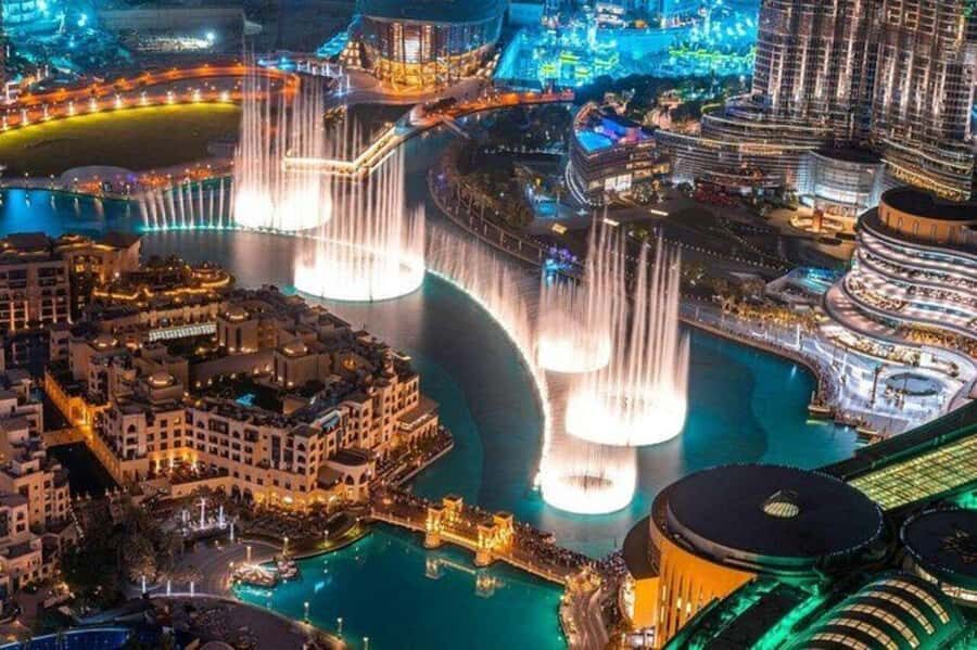 Dubai: Nighttime Guided City Tour by Van & Blue Water Island - Burj Khalifa Lights: The Centerpiece of the Whole Night