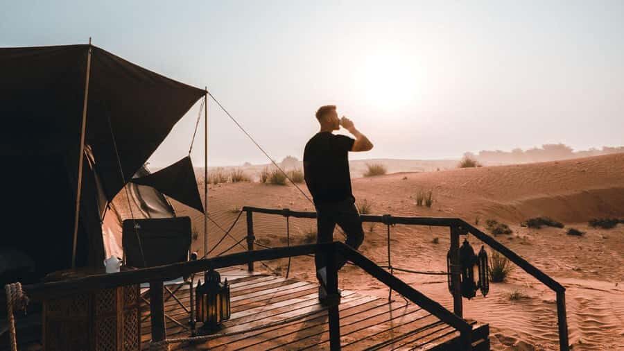 Dubai: Overnight Desert Safari Dune Drive, Private Tent, BBQ - Your private deluxe tent: what you’re actually paying for