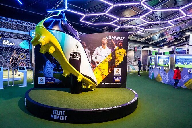 Dubai parks Real Madrid World (RWM) E Ticket - Merchandise and the Bernabéu-branded souvenir moment
