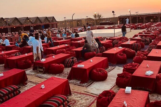 Dubai Premium Desert Safari Red Duns Camel sandbord & Premium BBQ - Sandboarding and camel riding: quick hits with real personality