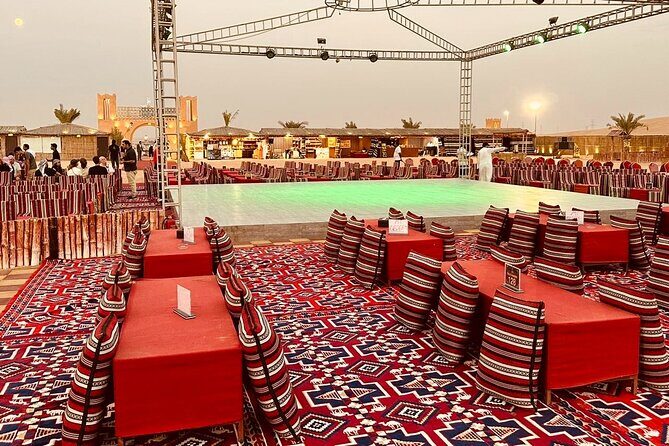 Dubai Premium Desert Safari Red Duns Camel sandbord & Premium BBQ - Sunset picture spots, henna painting, and the falcon moment