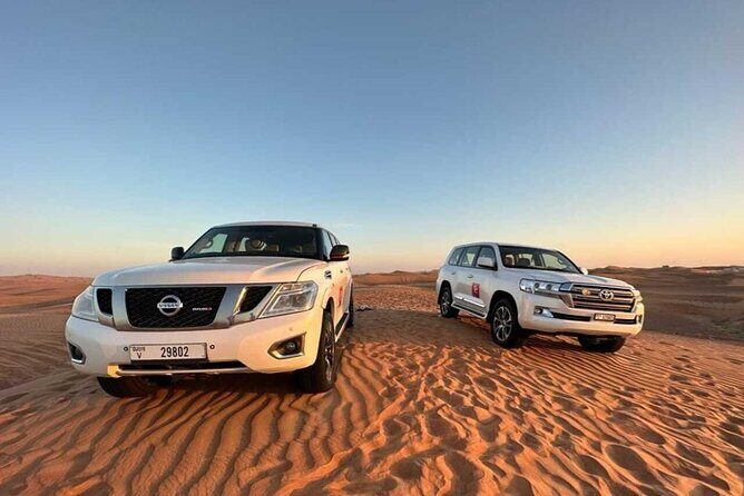 Dubai Private 4x4 Car Desert Safari with Dinner, Camel, and Show - The Desert Camp: Henna, Shisha, Arabic Coffee, and Arabian Sweets