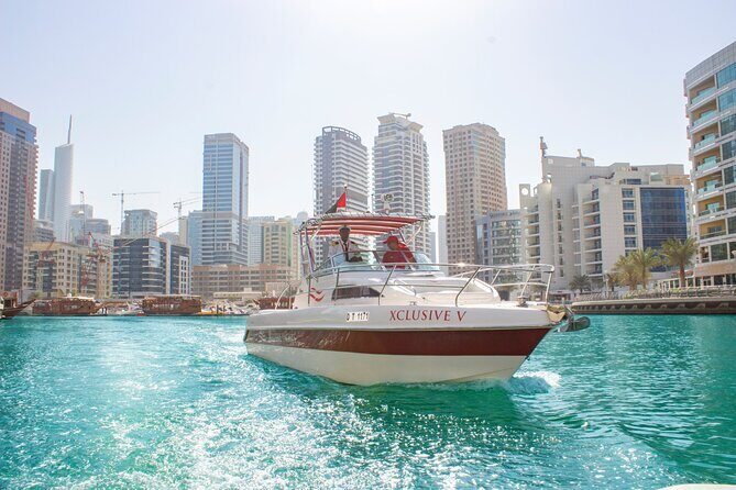 Dubai Private Boat Charter with Optional World Islands Upgrade - Burj Al Arab sail-ship views that beat the shore