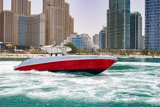 Dubai Private Boat Charter with Optional World Islands Upgrade - The “most wanted” sights: Bluewaters, Ain Dubai, and JBR from sea level