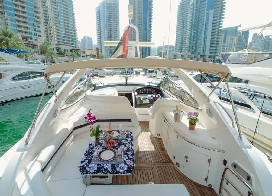 Dubai: Private Boat Cruise from Dubai Marina up to 12 people - Dubai Marina on your own schedule (not a cattle-call)