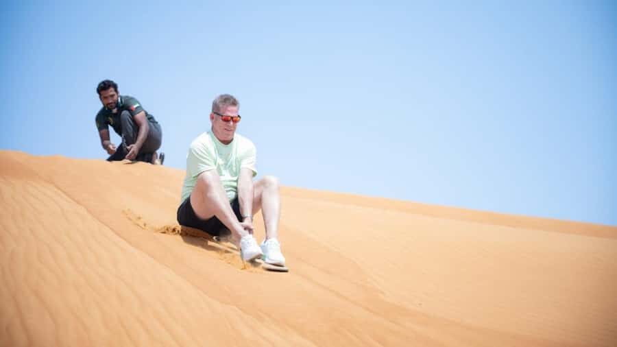 Dubai: Private Dune Buggy, Camel Ride, and Sand Boarding! - Meeting point and getting there (ADNOC Al Madam) without stress