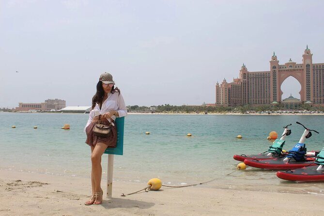 Dubai Private Premium Full-Day Sightseeing Tour with Burj Khalifa - Jumeirah Public Beach and the Burj Al Arab sail shot