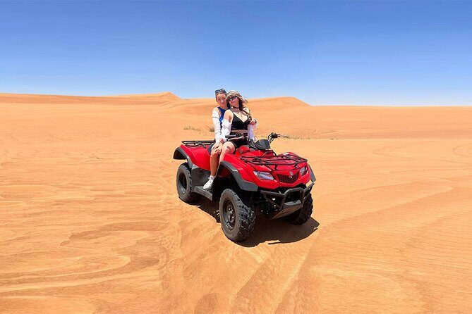 Dubai: Quad Bike Safari, Camels, & Camp with BBQ Dinner - The Quad Bike Session: 60 Minutes of Guided Dune Time
