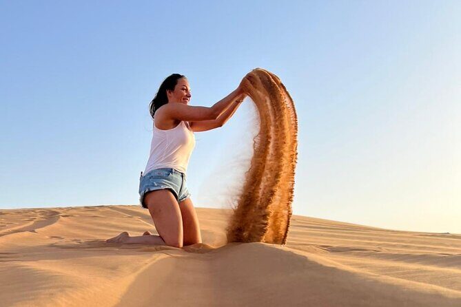 Dubai Red Desert Safari on Private 4x4, Sand Boarding, Camel 4hrs - Getting Picked Up: A/C Comfort and a Mobile Ticket