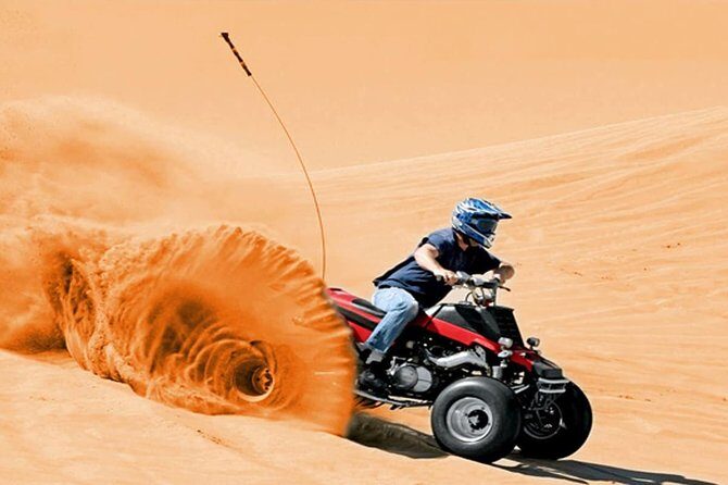 Dubai Red Dunes Desert Safari,ATV Quad Bike Camel Ride&BBQ Dinner - ATV quad bike time: what 30 minutes really means