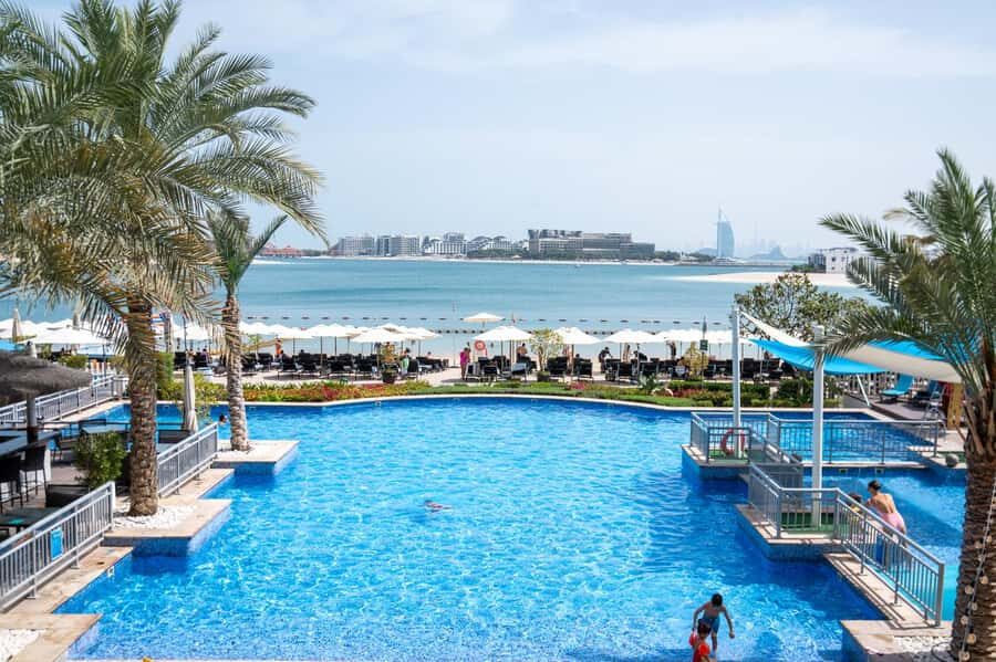 Dubai: Riva Beach Club Pool and Beach Day Pass - Views that make the trip worth it: Gulf water, Burj Al Arab, and the city line