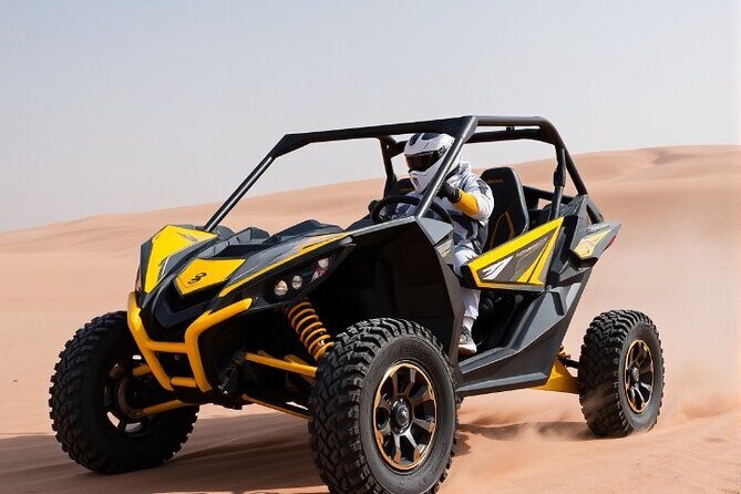 Dubai: Self-Drive Adventure with 2000cc Dune Buggy - Pickup in a Shared 4x4 and the Route to the Meeting Point