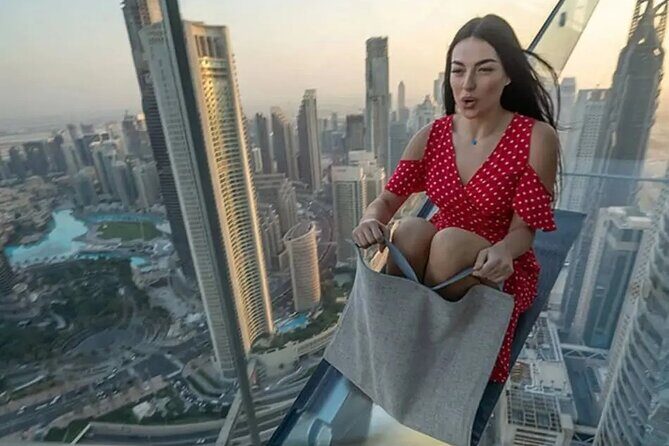 Dubai Sky Views Observatory Tickets with Glass Slide Ride - The glass slide from level 53 to level 52: the main thrill