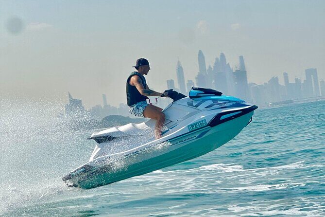 Dubai Skyline Jet Ski Tour + FREE PICS,VIDS & COFFEE - The Jet Ski Setup: Yamaha 1050cc Power With a Safety-First Guide System