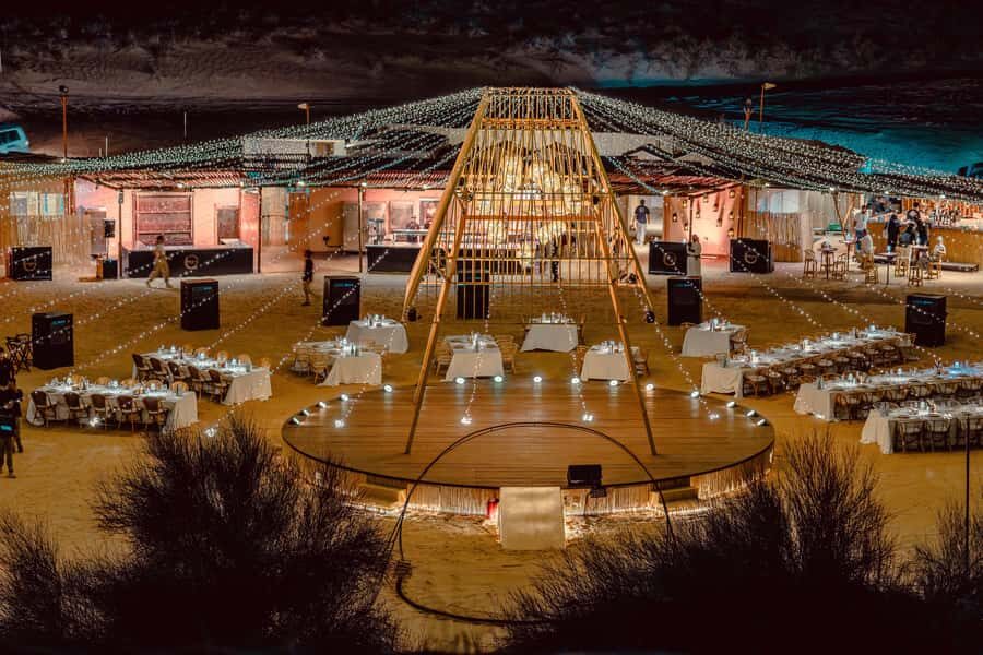Dubai: Sonara Camp Sunset and Dinner, Shows, and Activities - Entering Sonara Camp: the 4x4 drive from the conservation gate