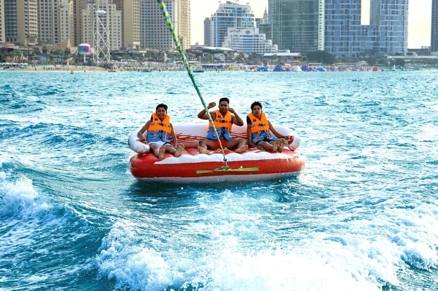 Dubai: Speedboat-Pulled Donut Ride Trip in JBR - Safety and Instruction: Who’s Watching the Ride