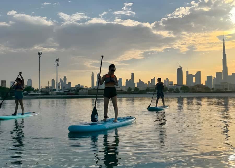 Dubai: Stand-Up Paddle Boarding with Burj Khalifa View - Small group of 2: why that’s better than it sounds